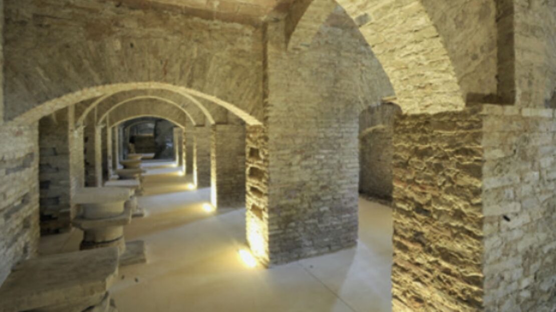 Area archeologica dell'Augusteum, sotterranei Mediateca Montanari Biblioteca