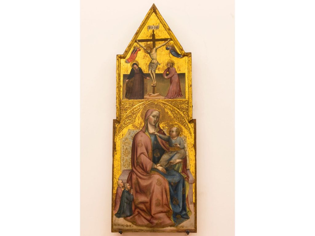 Pala d’altare trecentesca “Madonna con Bambino” di Olivuccio di Ciccarello da Camerino - Pinacoteca civica - Mondavio - Itinerario della bellezza