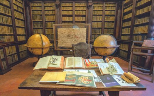 Sala dei globi, Biblioteca Federiciana - Fano- Itinerario della bellezza