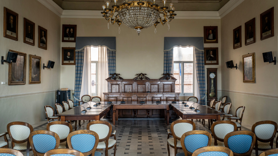 Corinaldo - Palazzo Comunale, Sala consiliare